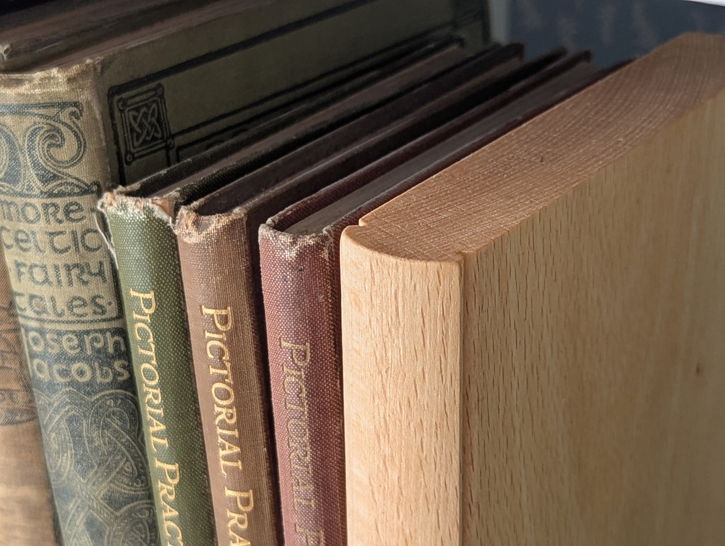 "Hardback" Solid Wooden Bookend