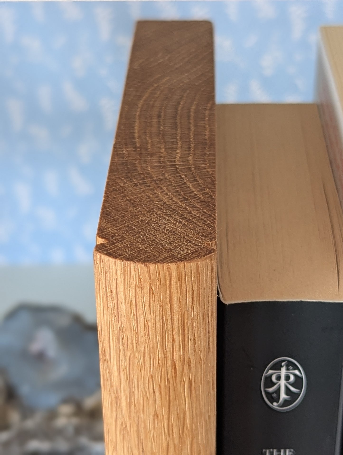 "Hardback" Solid Wooden Bookend