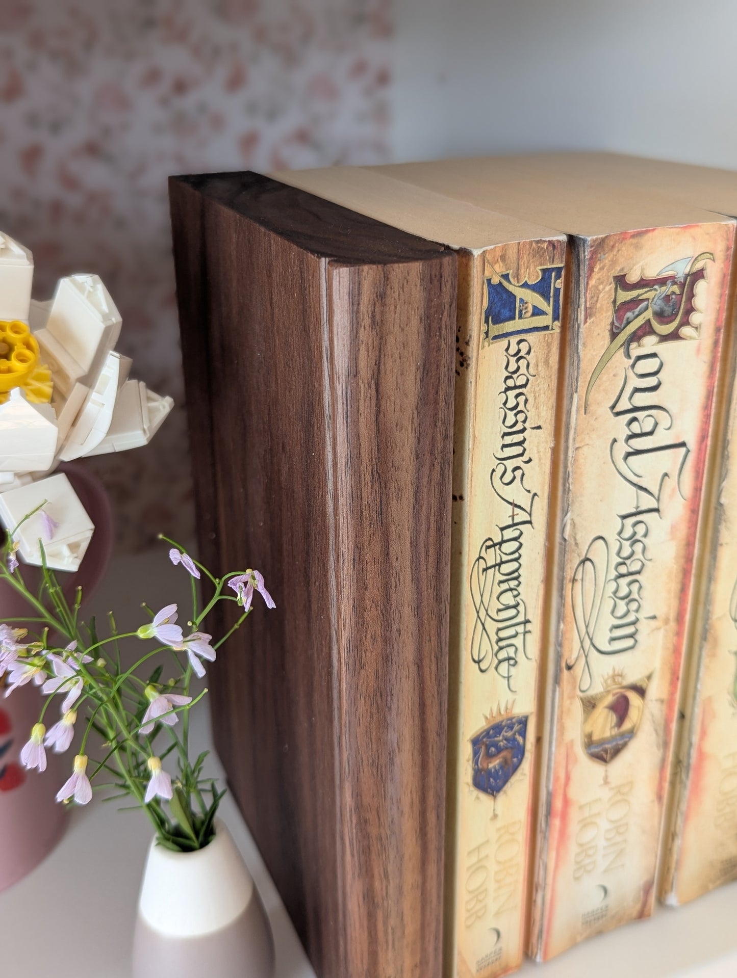 "Hardback" Solid Wooden Bookend