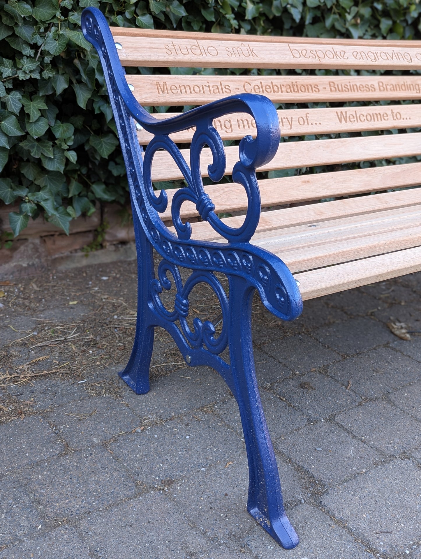 Garden Bench with Bespoke Engraving