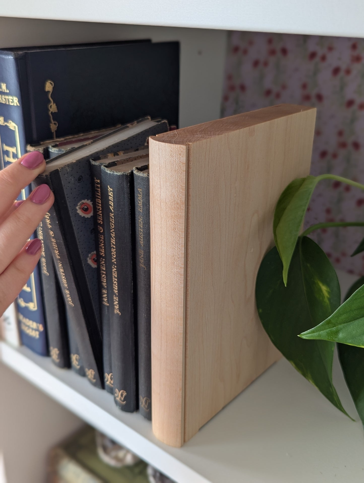 "Hardback" Solid Wooden Bookend
