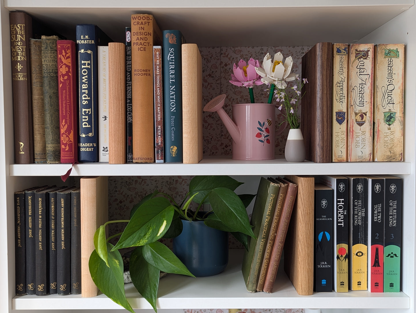 "Hardback" Solid Wooden Bookend