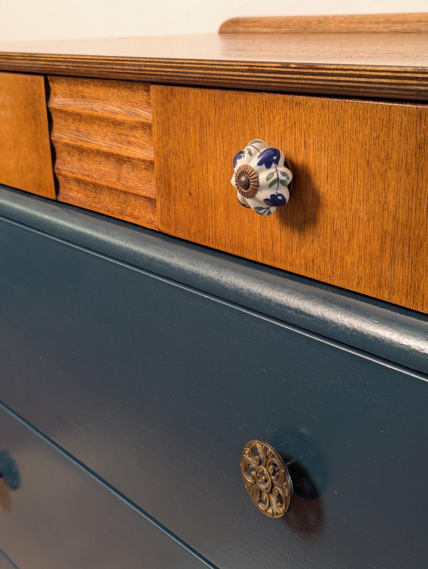 Beautifully Restored Stag Chest of Drawers – Farrow & Ball and Polyurethane durable finish.
